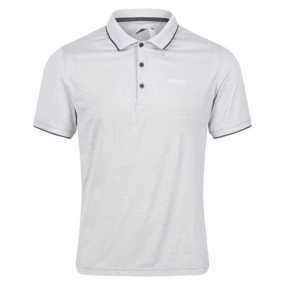 Silver Grey - Front - Regatta Mens Remex II Jersey Polo Shirt