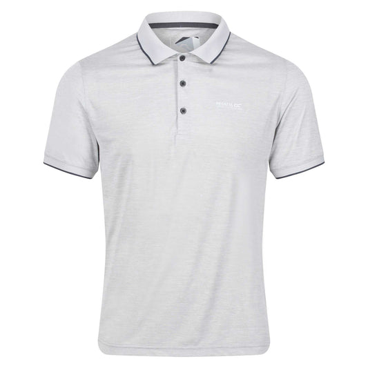 Silver Grey - Front - Regatta Mens Remex II Jersey Polo Shirt