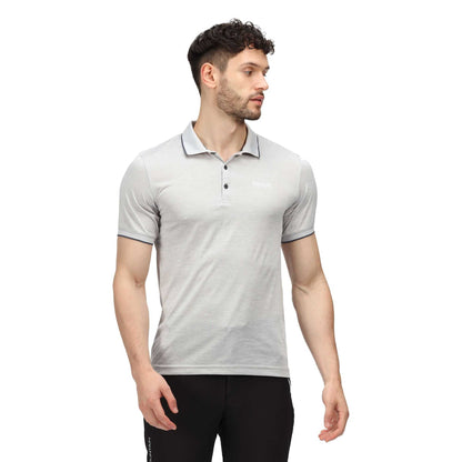 Silver Grey - Lifestyle - Regatta Mens Remex II Jersey Polo Shirt