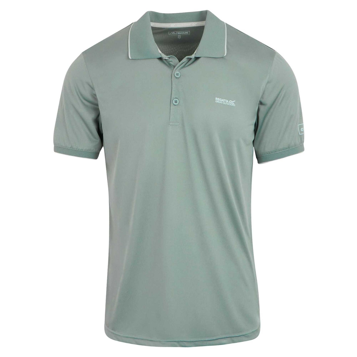 Glacier Solid - Front - Regatta Mens Remex II Jersey Polo Shirt