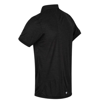 Black - Lifestyle - Regatta Mens Remex II Jersey Polo Shirt