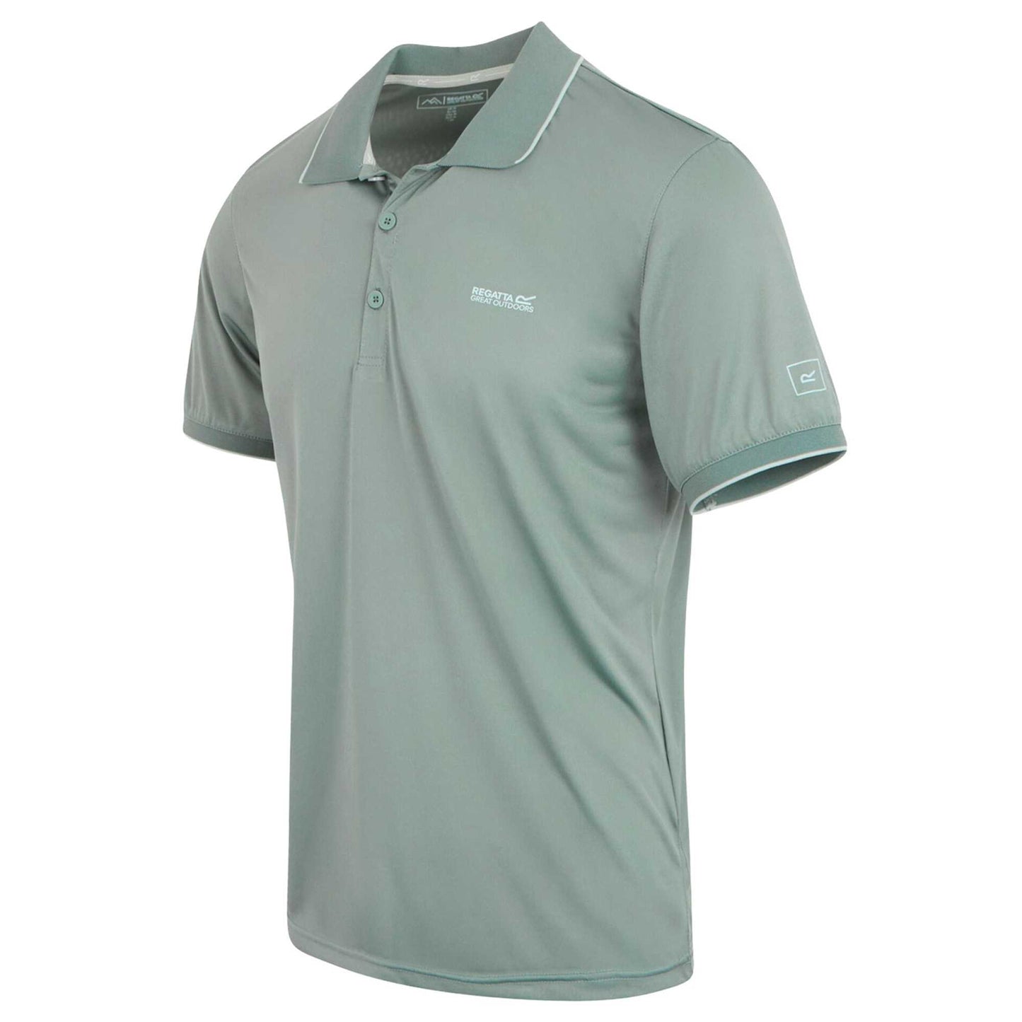 Glacier Solid - Side - Regatta Mens Remex II Jersey Polo Shirt