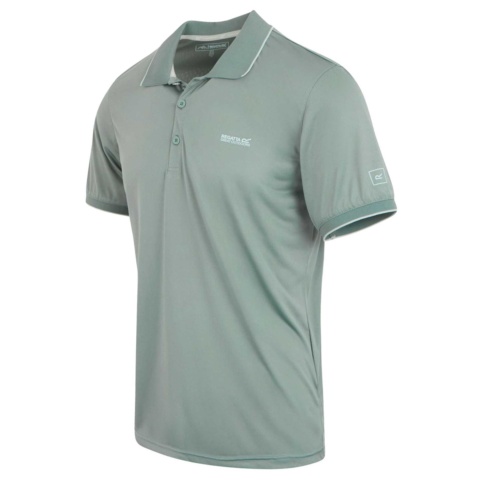 Glacier Solid - Side - Regatta Mens Remex II Jersey Polo Shirt