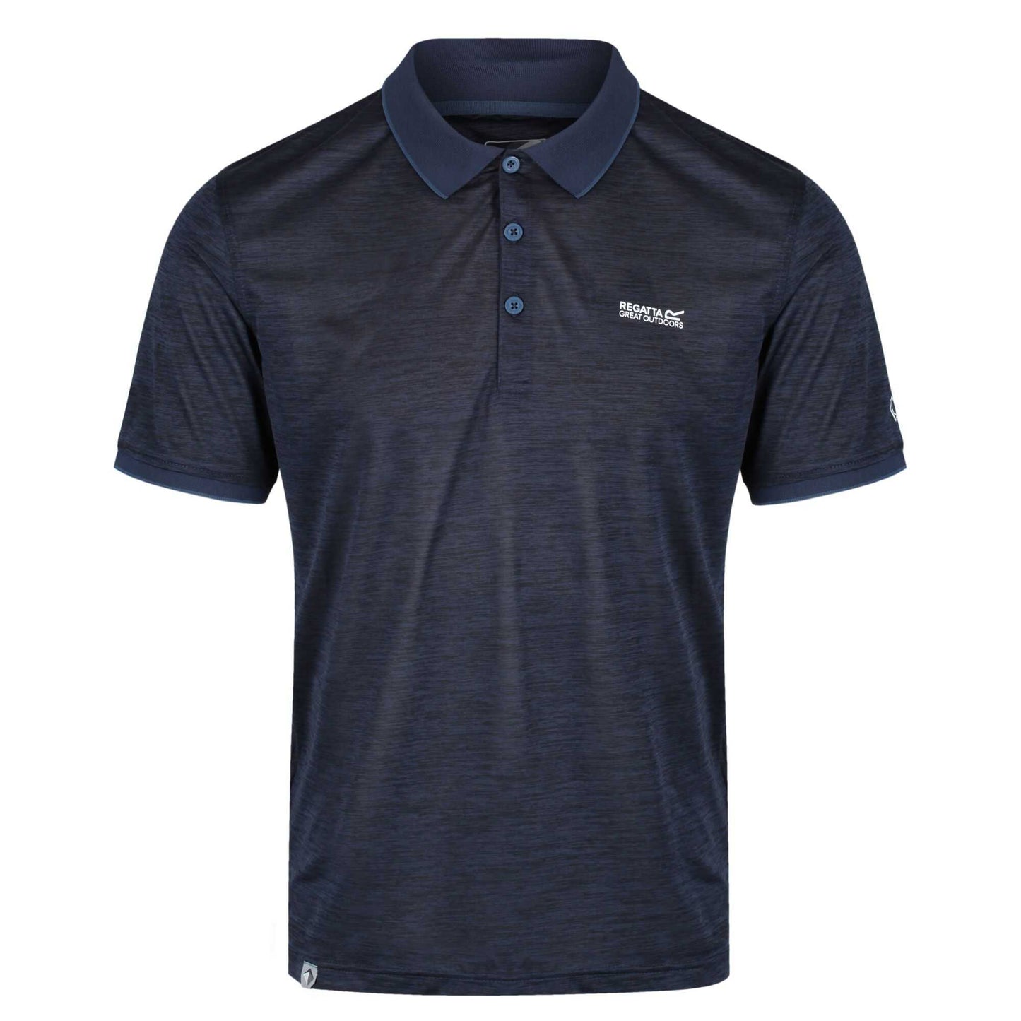 Navy - Front - Regatta Mens Remex II Jersey Polo Shirt
