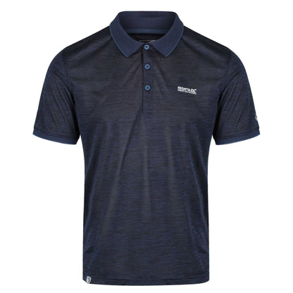 Navy - Front - Regatta Mens Remex II Jersey Polo Shirt