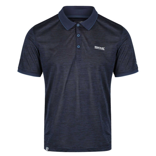 Navy - Front - Regatta Mens Remex II Jersey Polo Shirt