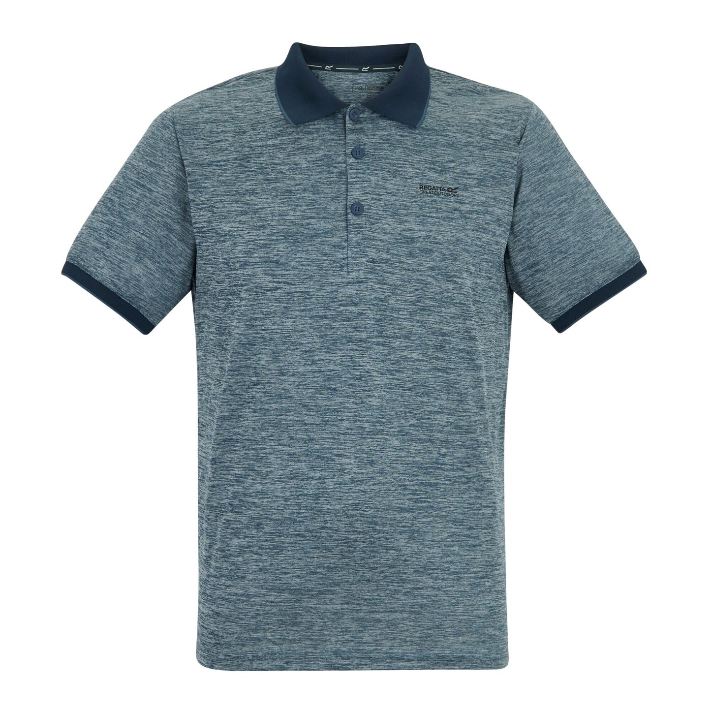 China Blue - Front - Regatta Mens Remex II Jersey Polo Shirt