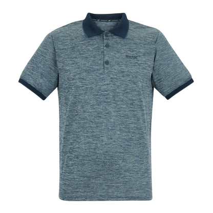 China Blue - Front - Regatta Mens Remex II Jersey Polo Shirt