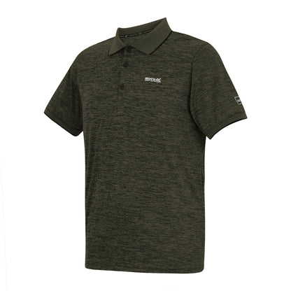 Dark Khaki - Side - Regatta Mens Remex II Jersey Polo Shirt