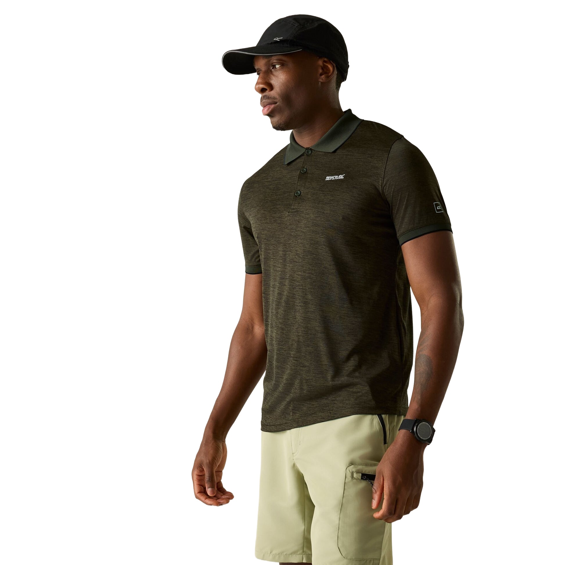 Dark Khaki - Lifestyle - Regatta Mens Remex II Jersey Polo Shirt