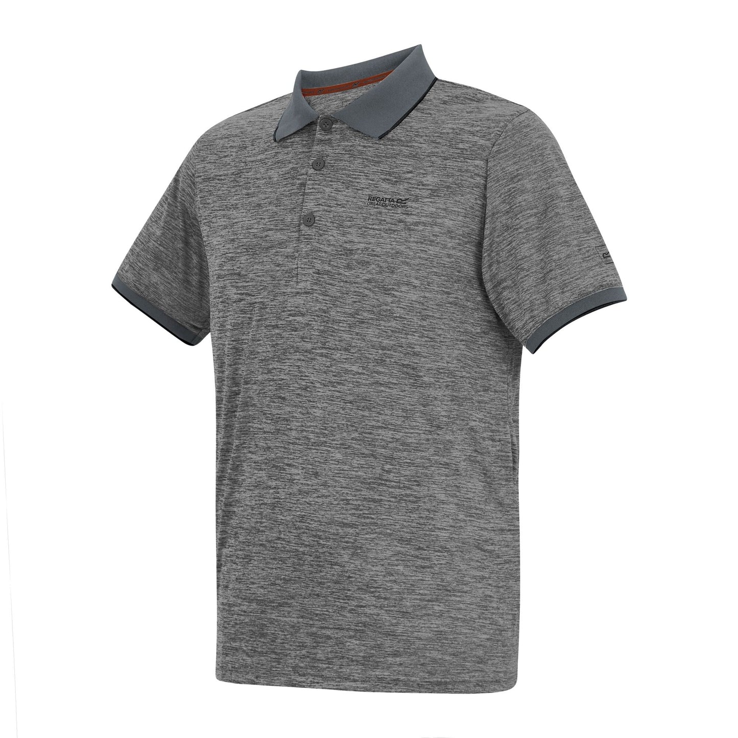 Dark Storm - Side - Regatta Mens Remex II Jersey Polo Shirt