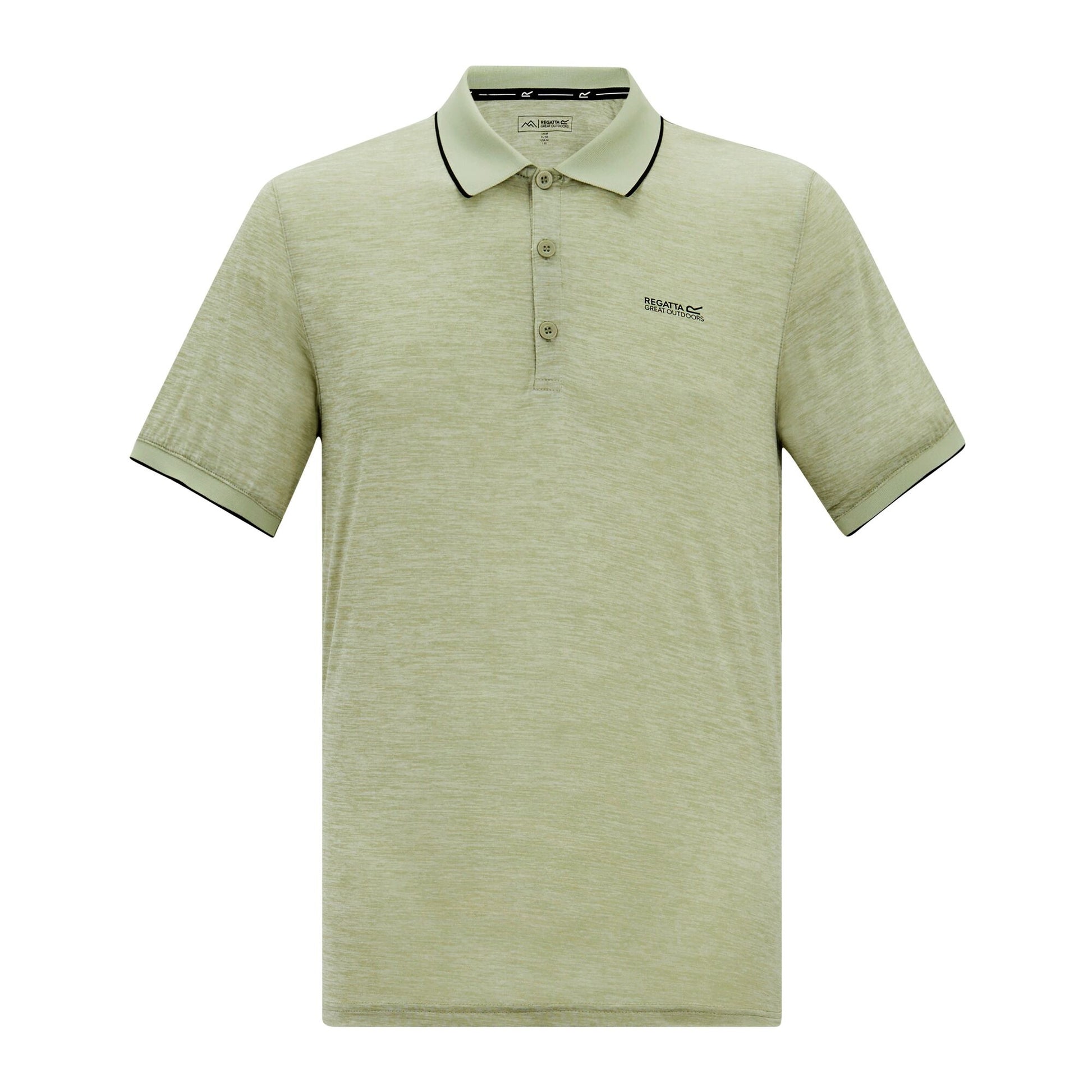 Light Sage - Front - Regatta Mens Remex II Jersey Polo Shirt