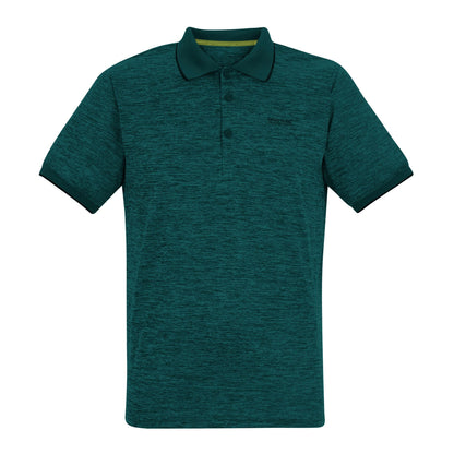 Mediterranean Green - Front - Regatta Mens Remex II Jersey Polo Shirt