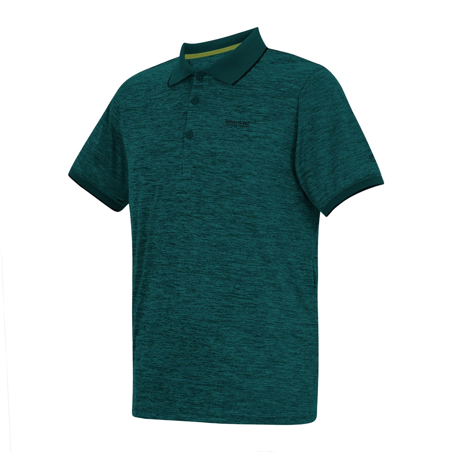 Mediterranean Green - Side - Regatta Mens Remex II Jersey Polo Shirt