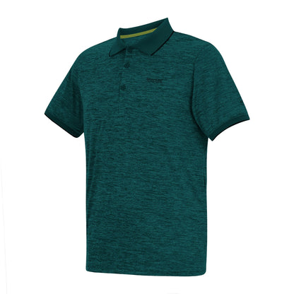 Mediterranean Green - Side - Regatta Mens Remex II Jersey Polo Shirt