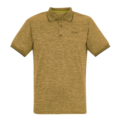 Wood Brown - Front - Regatta Mens Remex II Jersey Polo Shirt