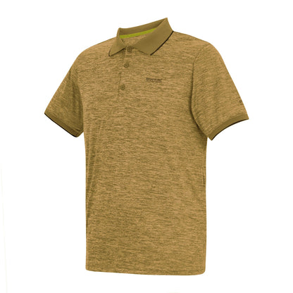 Wood Brown - Side - Regatta Mens Remex II Jersey Polo Shirt