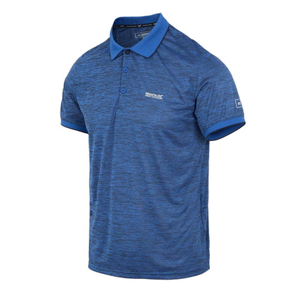 Olympian Blue - Side - Regatta Mens Remex II Jersey Polo Shirt