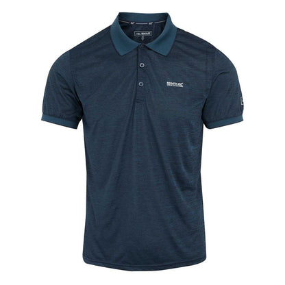 Moonlight Denim-Navy - Front - Regatta Mens Remex II Jersey Polo Shirt