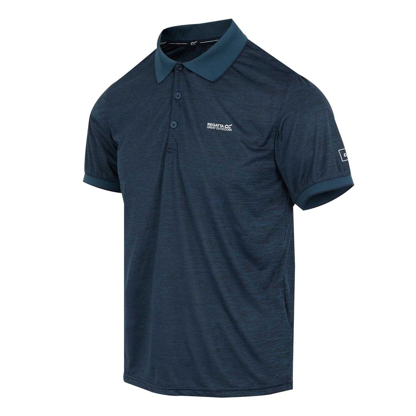 Moonlight Denim-Navy - Side - Regatta Mens Remex II Jersey Polo Shirt