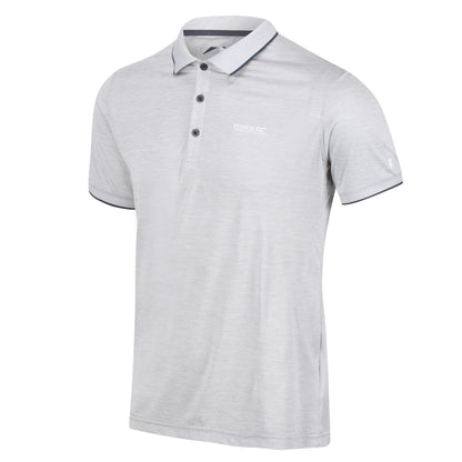 Silver Grey - Side - Regatta Mens Remex II Polo Shirt