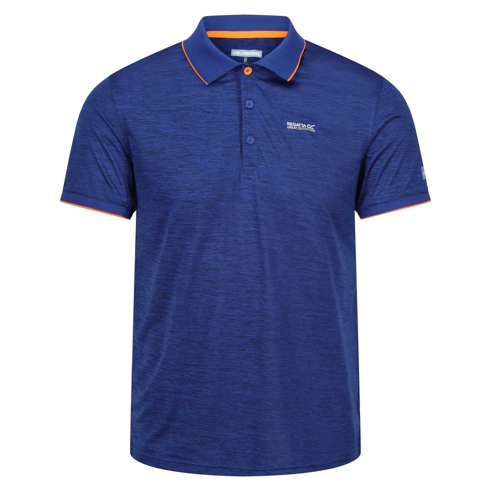New Royal - Front - Regatta Mens Remex II Jersey Polo Shirt