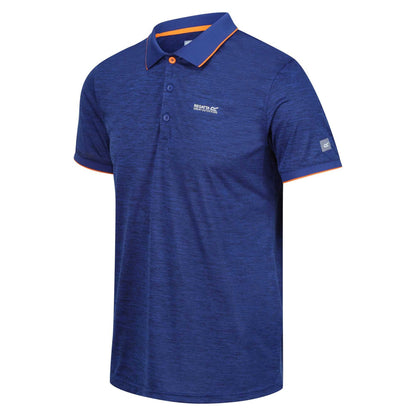 New Royal - Side - Regatta Mens Remex II Jersey Polo Shirt