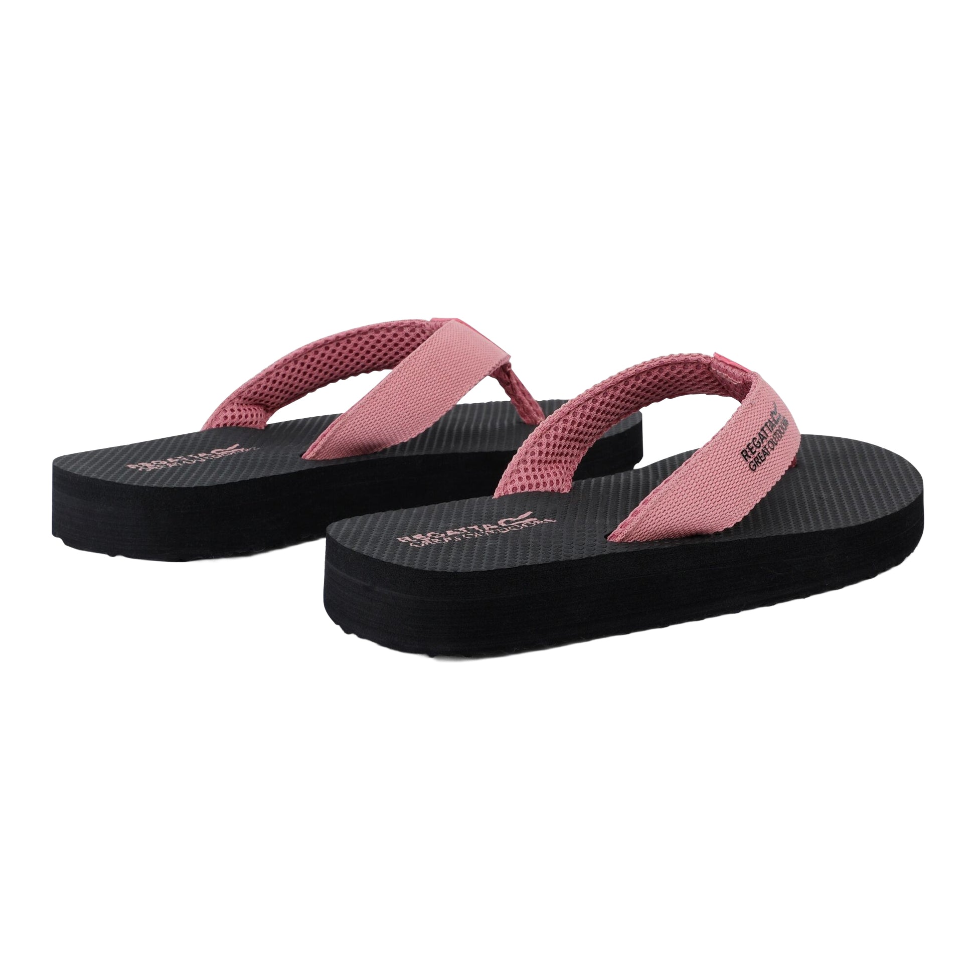 Black-Lilas - Back - Regatta Womens-Ladies Catarina Flip Flops