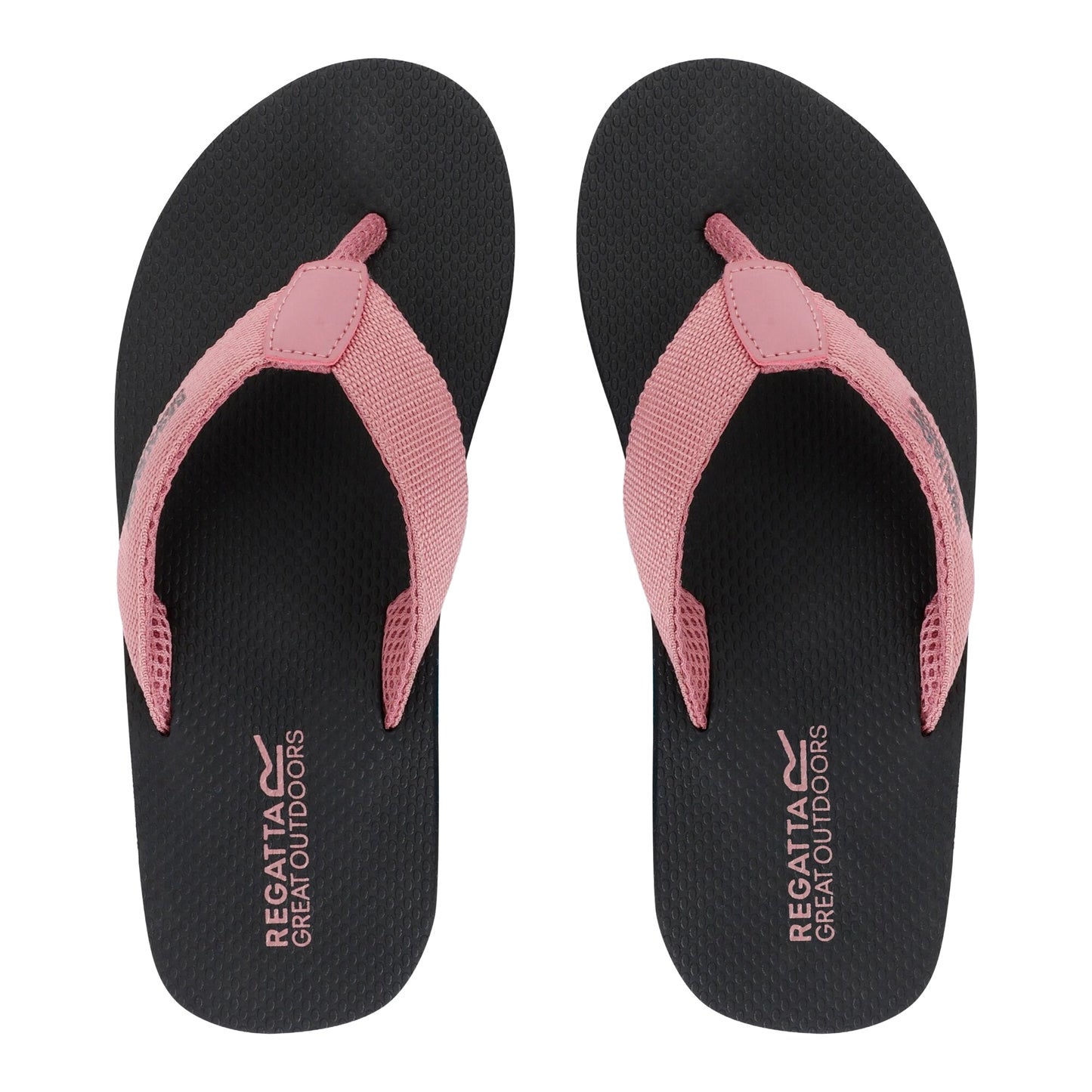 Black-Lilas - Pack Shot - Regatta Womens-Ladies Catarina Flip Flops