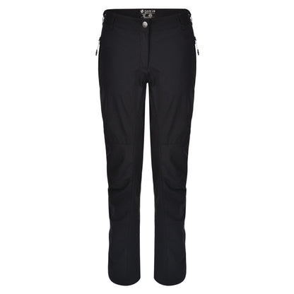 Black - Front - Dare2b Womens-Ladies Melodic II Lightweight Stretch Walking Trousers