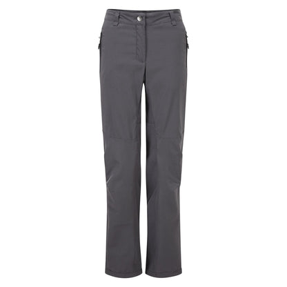 Ebony Grey - Front - Dare2b Womens-Ladies Melodic II Lightweight Stretch Walking Trousers