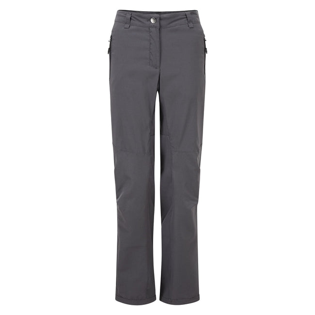 Ebony Grey - Front - Dare2b Womens-Ladies Melodic II Lightweight Stretch Walking Trousers