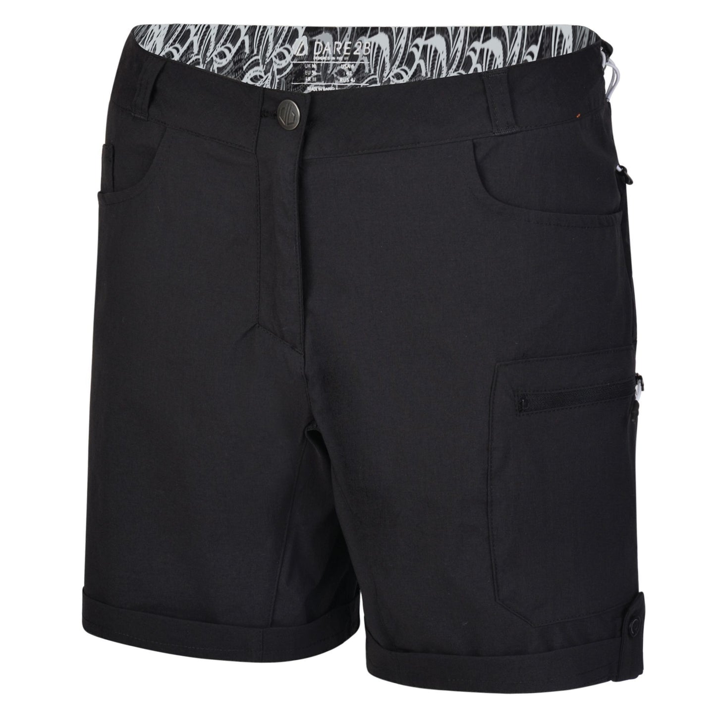 Black - Side - Dare 2B Womens-Ladies Melodic II Walking Shorts