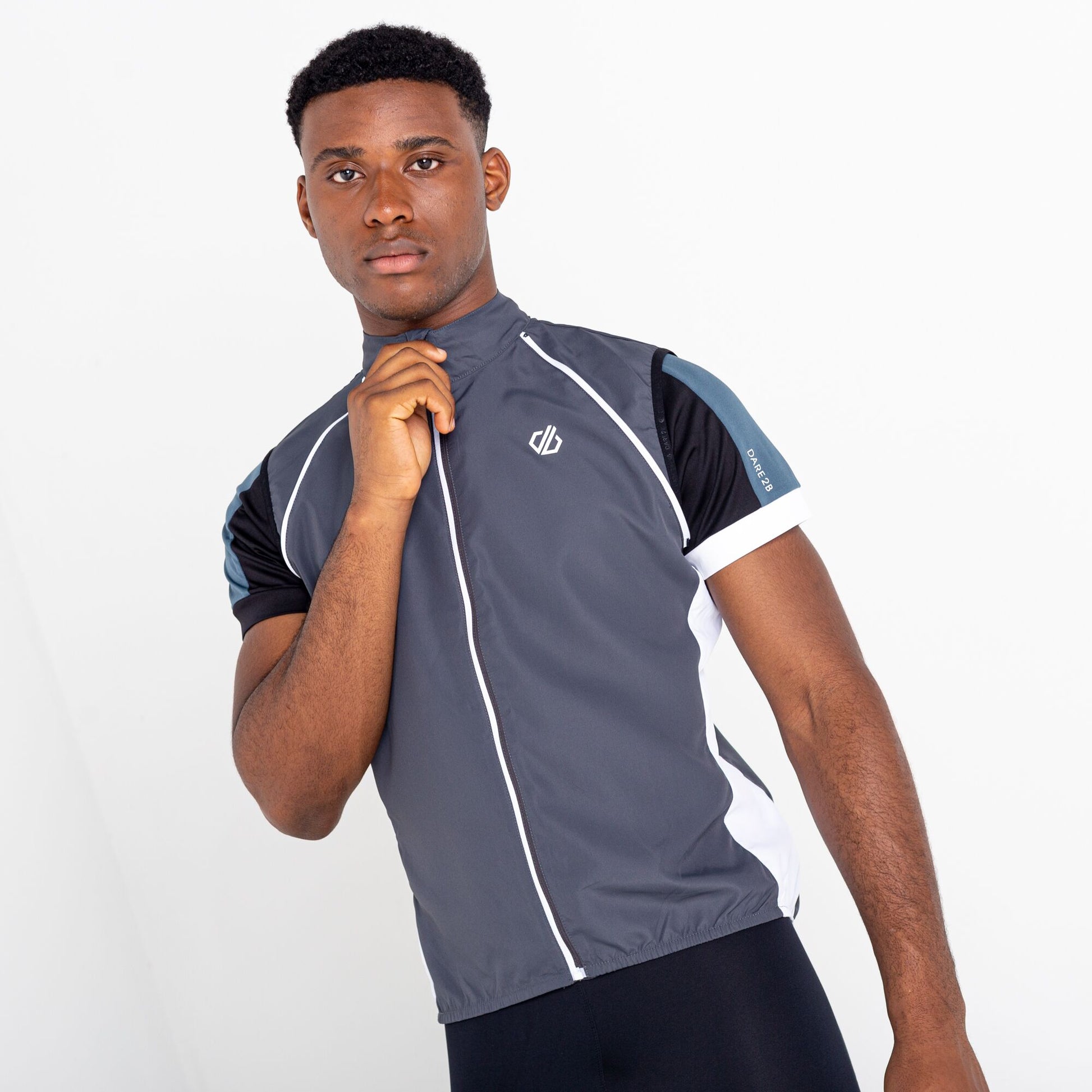 Black-Ebony - Pack Shot - Dare 2B Mens Oxidate Windshell Jacket