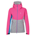 Cyber Pink-Argent Grey - Front - Dare 2B Womens-Ladies Sierra Waterproof Jacket