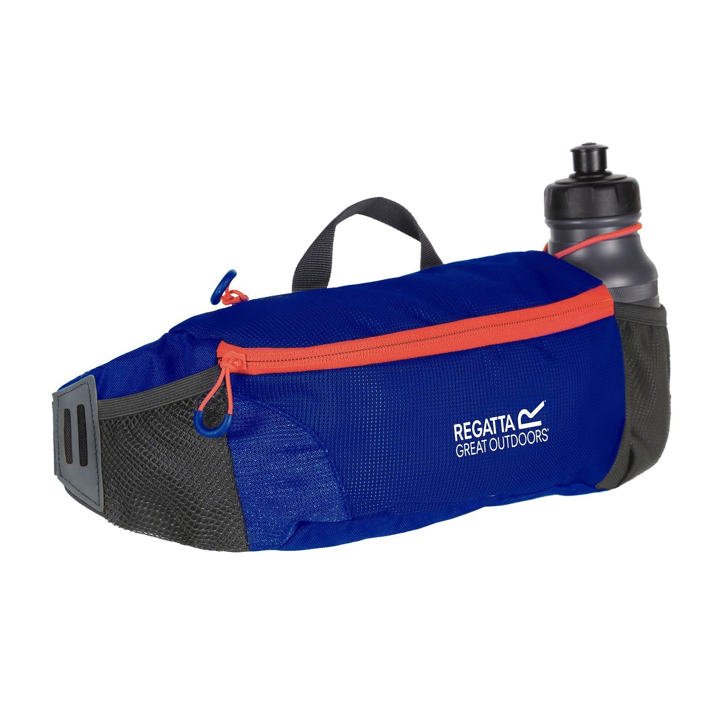 Surfspray Blue-Blaze Orange - Front - Regatta Blackfell III Hip Pack With Bottle