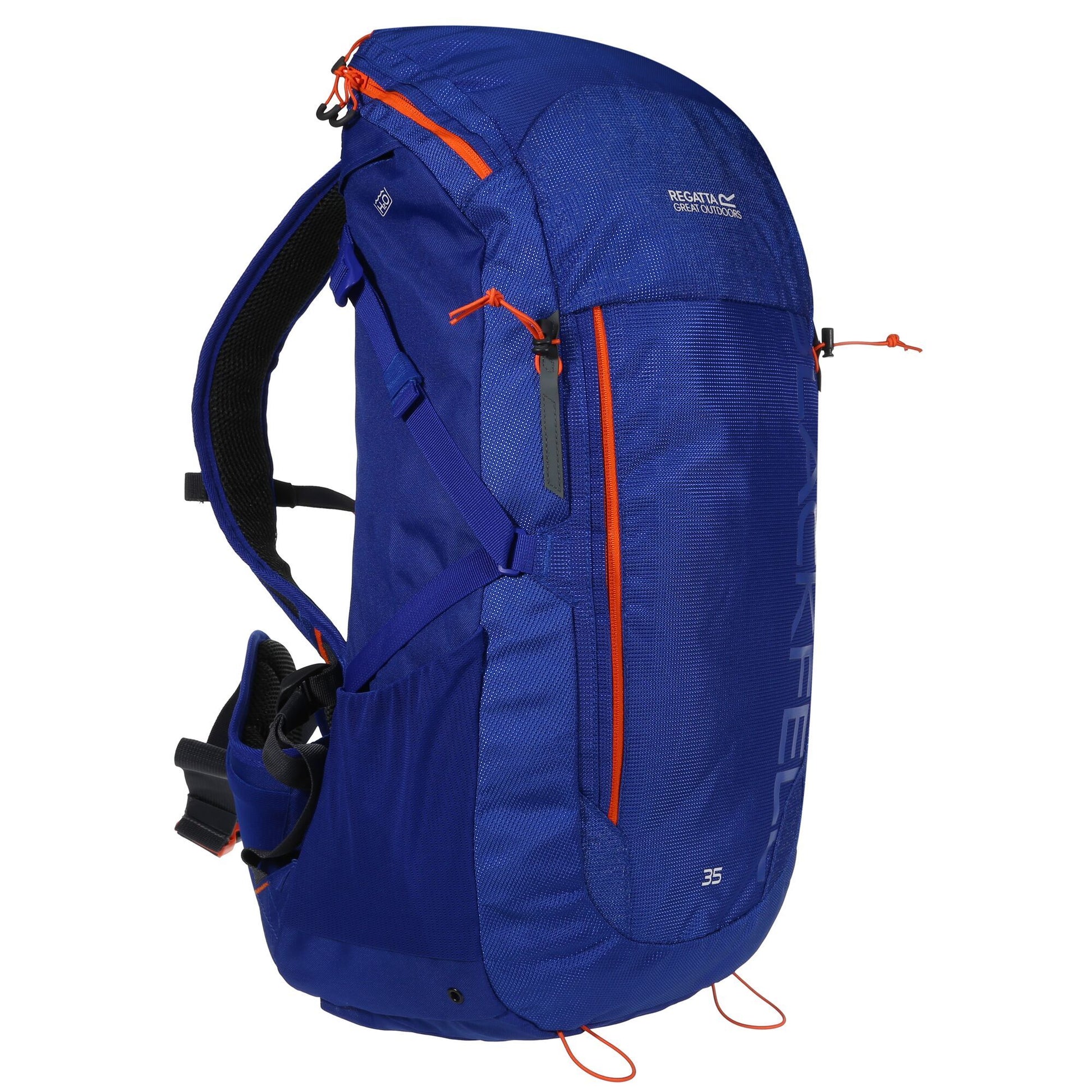 Surfspray Blue-Blaze Orange - Side - Regatta Blackfell III 35L Rucksack