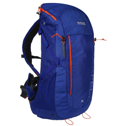 Surfspray Blue-Blaze Orange - Side - Regatta Blackfell III 35L Rucksack