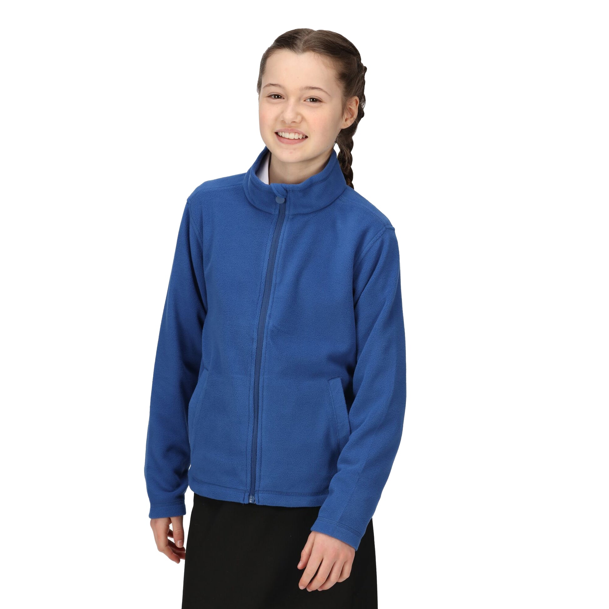 Royal Blue - Side - Regatta Professional Childrens-Kids Full Zip Fleece