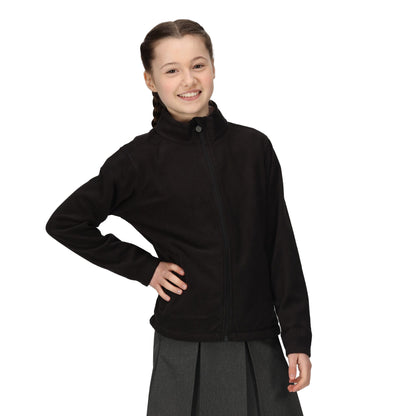 Black - Back - Regatta Professional Childrens-Kids Full Zip Fleece
