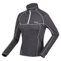 Seal Grey-White - Side - Regatta Womens-Ladies Yonder Fleece Top