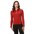 Rumba Red - Lifestyle - Regatta Womens-Ladies Yonder Fleece Top