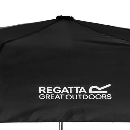 Black - Back - Regatta 19in Folding Umbrella