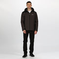 Ash-Black - Close up - Regatta Mens Thornridge II Insulated Jacket