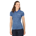 Olympian Blue - Side - Regatta Womens-Ladies Remex II Polo Neck T-Shirt