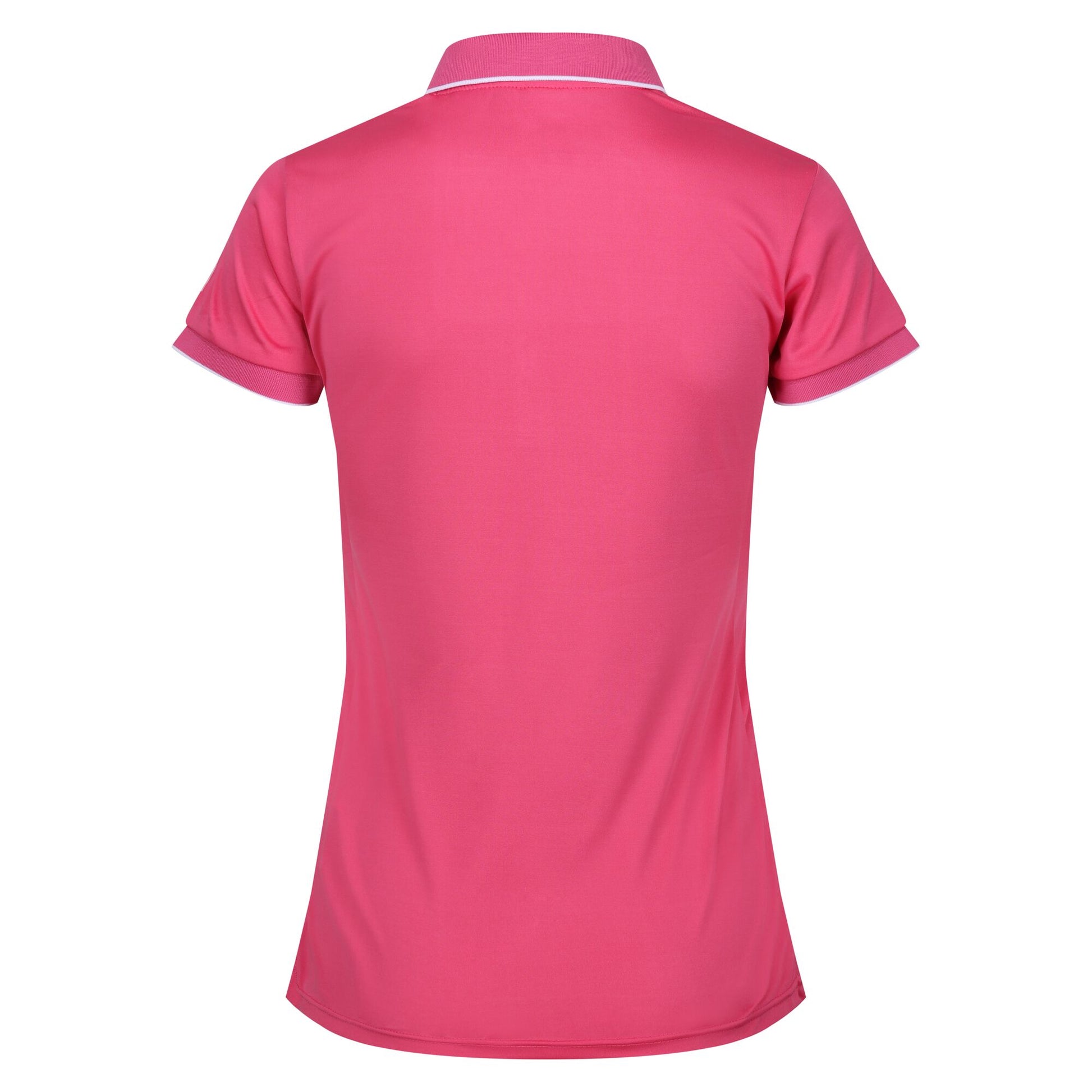Flamingo Pink Solid - Back - Regatta Womens-Ladies Remex II Polo Neck T-Shirt