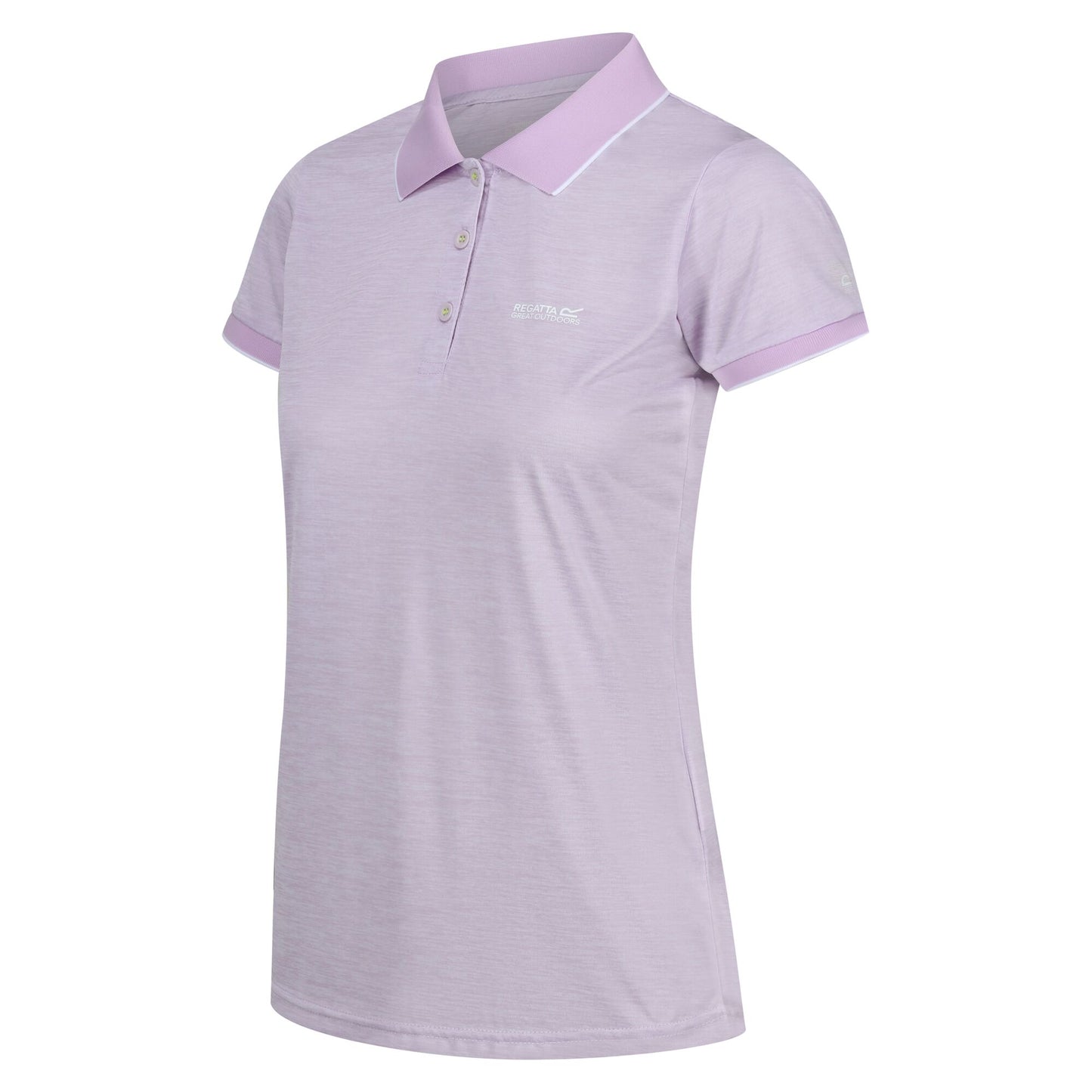 Lilac Frost - Side - Regatta Womens-Ladies Remex II Polo Neck T-Shirt