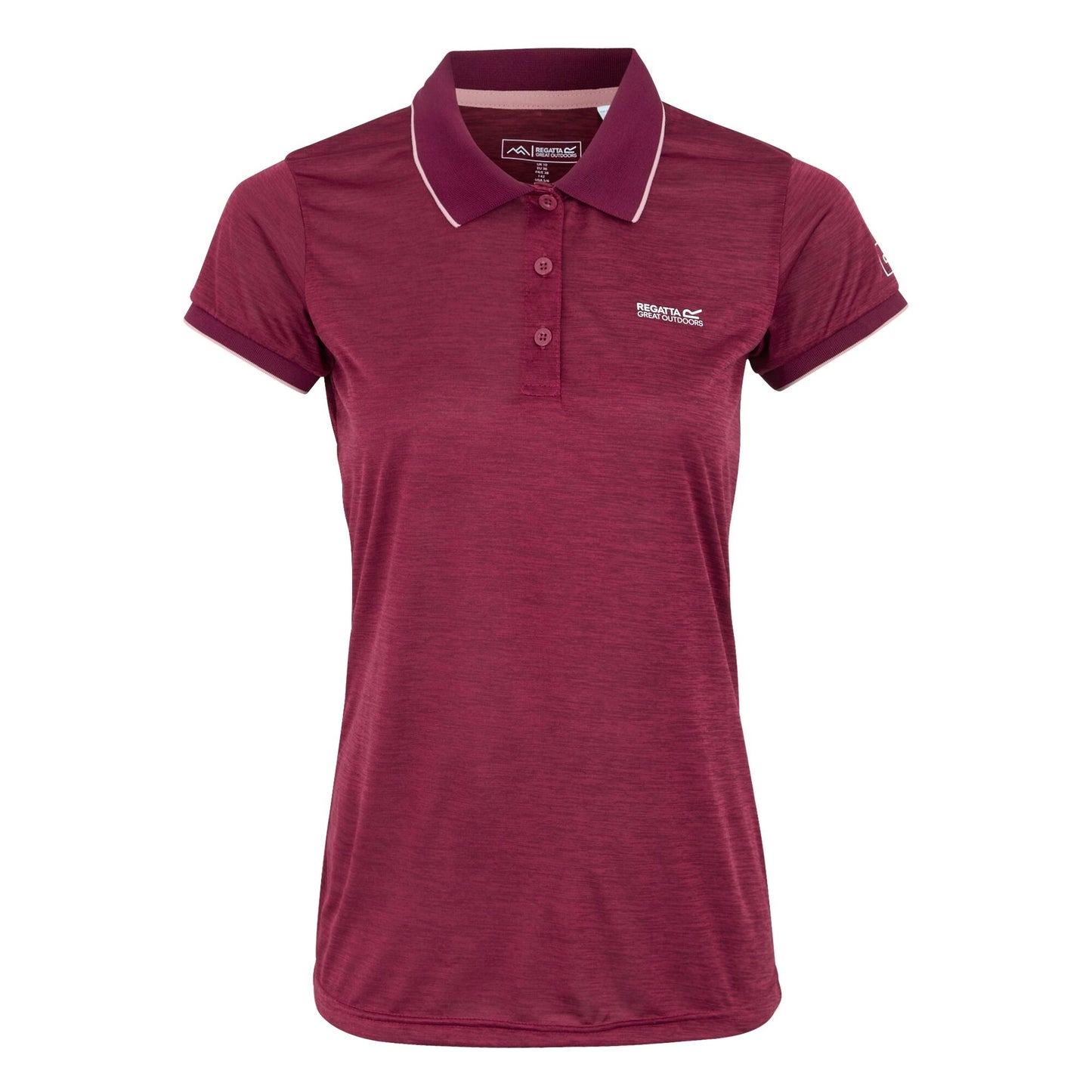 Beaujolais - Front - Regatta Womens-Ladies Remex II Polo Neck T-Shirt