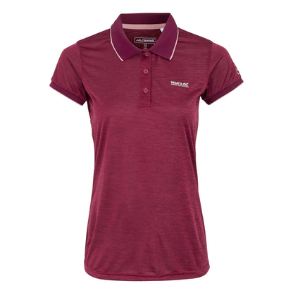 Beaujolais - Front - Regatta Womens-Ladies Remex II Polo Neck T-Shirt