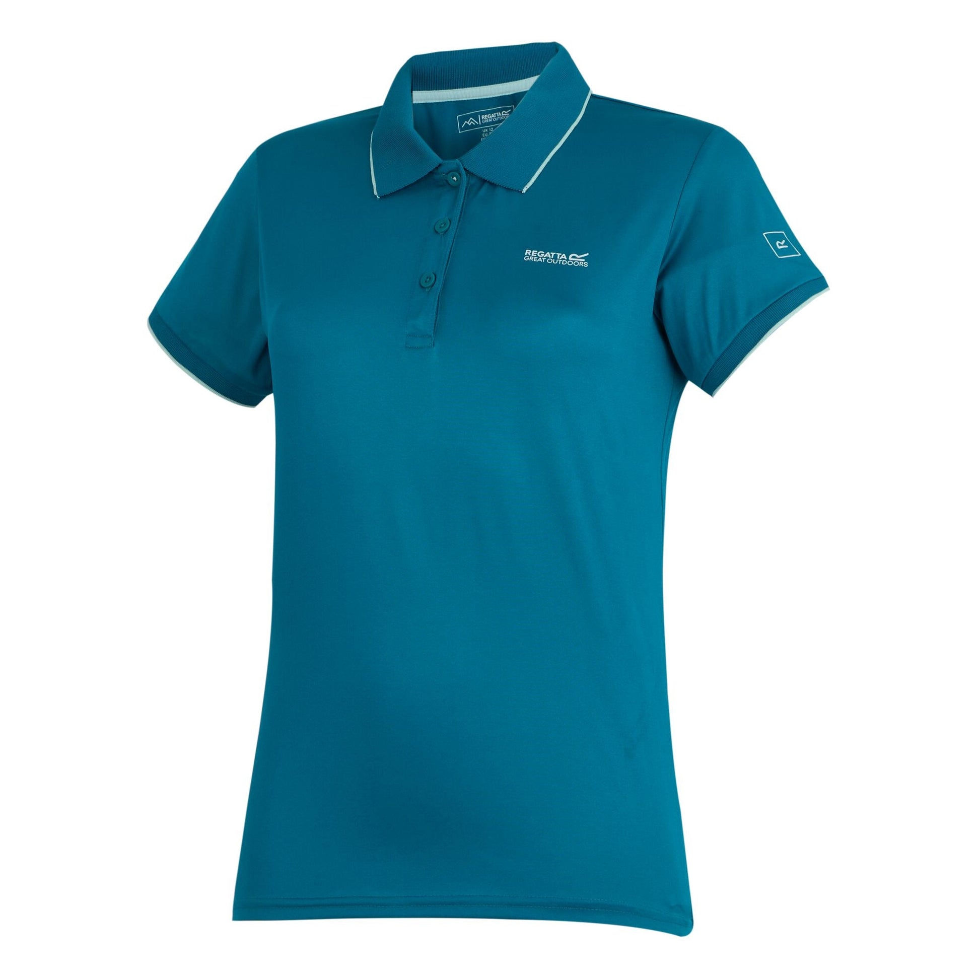 Exotic Plume Solid - Side - Regatta Womens-Ladies Remex II Polo Neck T-Shirt
